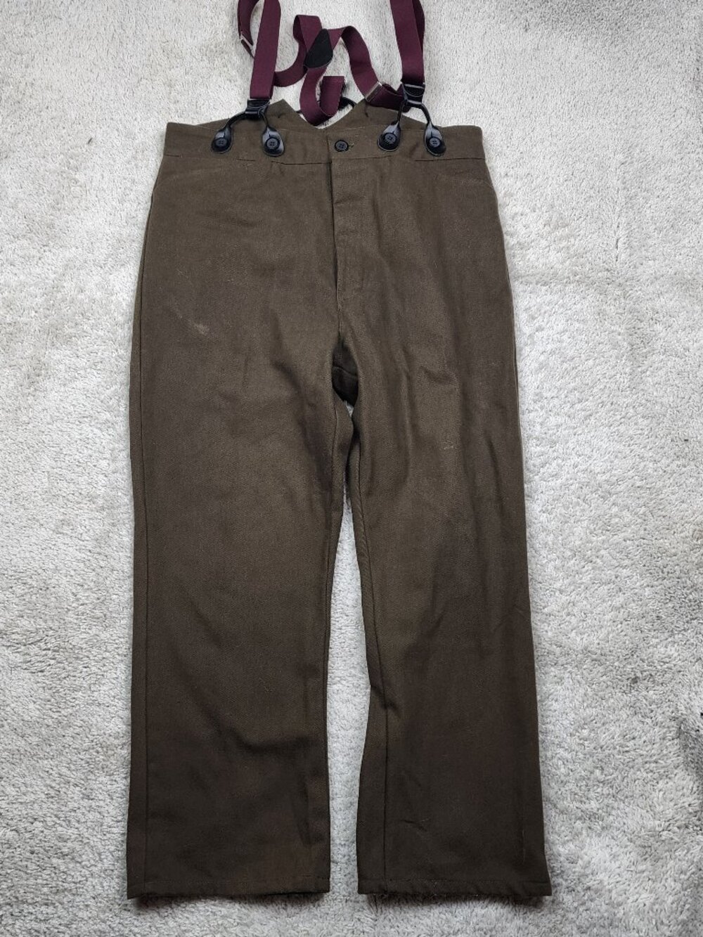 Frontier Classics Brown Pant Suspenders 38x26 Cowboy Western VTG Vintage Y2K USA